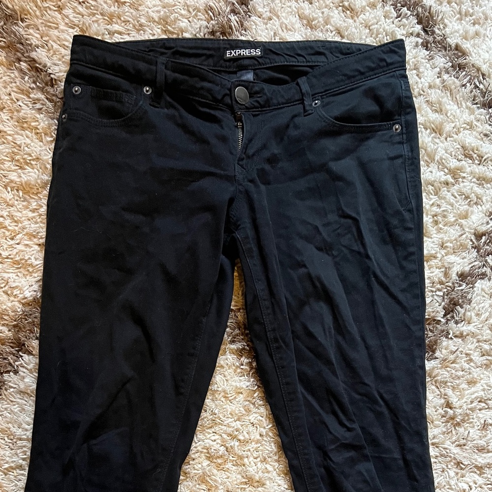 EXPRESS— Black Skinny Jeans — Size 4